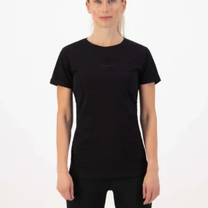 Rogelli LOGO - damska koszulka bawełniana czarna - obrazek 3