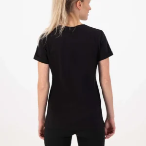 Rogelli LOGO - damska koszulka bawełniana czarna - obrazek 4
