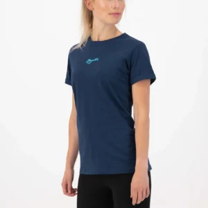 Rogelli LOGO - damska koszulka bawełniana granatowa - obrazek 3