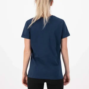 Rogelli LOGO - damska koszulka bawełniana granatowa - obrazek 4