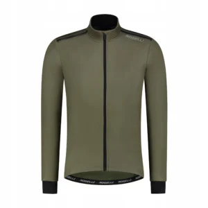 Rogelli CORE - męska zimowa kurtka rowerowa softshell khaki - obrazek 1
