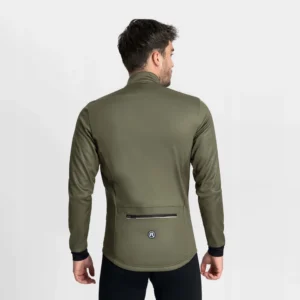 Rogelli CORE - męska zimowa kurtka rowerowa softshell khaki - obrazek 4