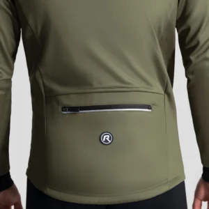 Rogelli CORE - męska zimowa kurtka rowerowa softshell khaki - obrazek 6