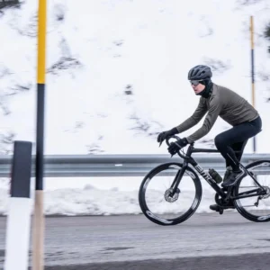 Rogelli CORE - męska zimowa kurtka rowerowa softshell khaki - obrazek 9