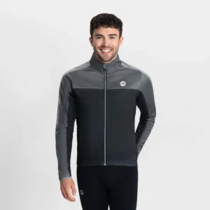 Rogelli FREEZE - męska zimowa kurtka rowerowa czarna - obrazek 3