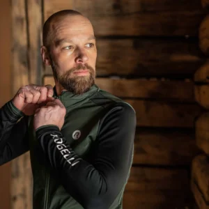 Rogelli MONO - męska zimowa kurtka rowerowa khaki - obrazek 15