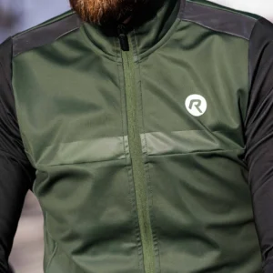 Rogelli MONO - męska zimowa kurtka rowerowa khaki - obrazek 16