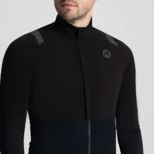 Rogelli DISTANCE - męska lekka zimowa kurtka rowerowa czarna - obrazek 5