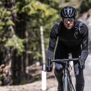 Rogelli DISTANCE - męska lekka zimowa kurtka rowerowa czarna - obrazek 10