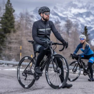 Rogelli HERO II - męska zimowa kurtka rowerowa czarna - obrazek 11