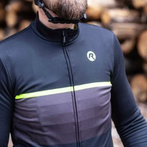 Rogelli HERO II - męska bluza rowerowa czarno-zółta - obrazek 11