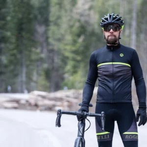 Rogelli HERO II - męska bluza rowerowa czarno-zółta - obrazek 8