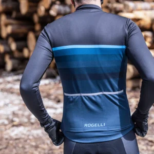 Rogelli HERO II - męska bluza rowerowa czarno-niebieska - obrazek 12