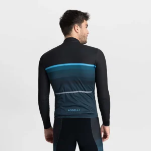 Rogelli HERO II - męska bluza rowerowa czarno-niebieska - obrazek 4