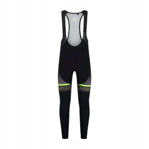 Rogelli HERO II - męskie zimowe spodnie rowerowe z szelkami czarno-żółte - obrazek 1