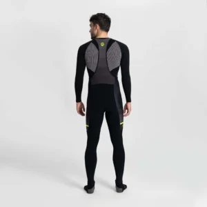 Rogelli HERO II - męskie zimowe spodnie rowerowe z szelkami czarno-żółte - obrazek 5