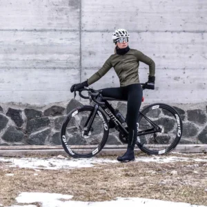 Rogelli CORE - damska zimowa kurtka rowerowa khaki - obrazek 11