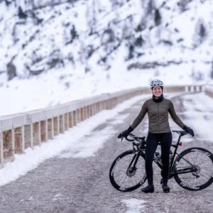 Rogelli CORE - damska zimowa kurtka rowerowa khaki - obrazek 13