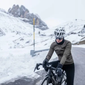 Rogelli CORE - damska zimowa kurtka rowerowa khaki - obrazek 15