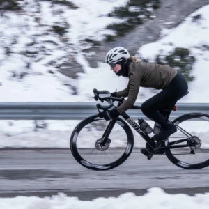 Rogelli CORE - damska zimowa kurtka rowerowa khaki - obrazek 9