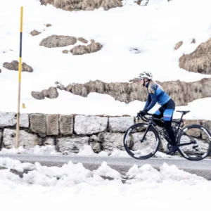 Rogelli IMPRESS II - damskie ocieplone spodnie rowerowe czarno-niebieskie - obrazek 11