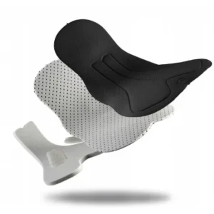 Rogelli IMPRESS II - damskie ocieplone spodnie rowerowe czarno-niebieskie - obrazek 4