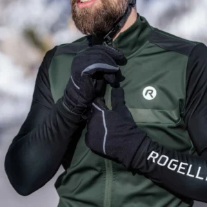 Rogelli APEX - ocieplane rękawice rowerowe czarne - obrazek 4