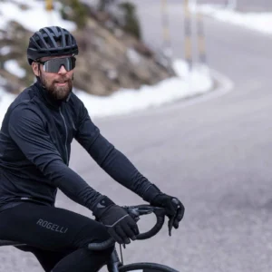 Rogelli CRONOS - wiatroodporne zimowe rękawice rowerowe czarne - obrazek 3