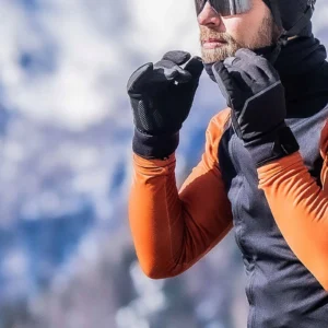 Rogelli CRONOS - wiatroodporne zimowe rękawice rowerowe czarne - obrazek 4