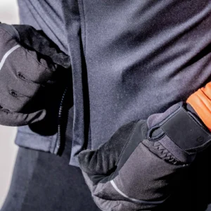 Rogelli CRONOS - wiatroodporne zimowe rękawice rowerowe czarne - obrazek 7