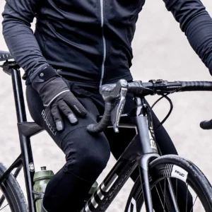 Rogelli CRONOS - wiatroodporne zimowe rękawice rowerowe czarne - obrazek 9