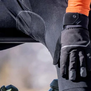 Rogelli CRONOS - wiatroodporne zimowe rękawice rowerowe czarne - obrazek 10