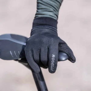 Rogelli NIMBUS - damskie zimowe rękawiczki rowerowe czarne - obrazek 4