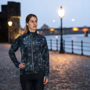 Rogelli ECLIPSE - damska kurtka do biegania granatowa - obrazek 15