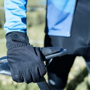 Rogelli CORE II - męskie ocieplane zimowe rękawiczki rowerowe czarne - obrazek 3
