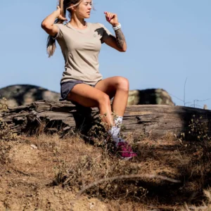 Rogelli CORE - damska koszulka sportowa beżowa - obrazek 13