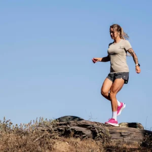 Rogelli CORE - damska koszulka sportowa beżowa - obrazek 15