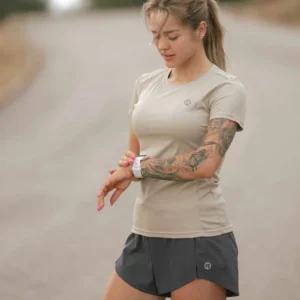 Rogelli CORE - damska koszulka sportowa beżowa - obrazek 6