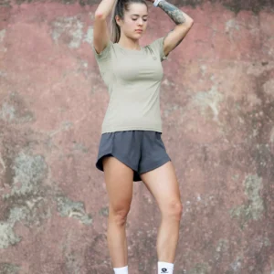 Rogelli CORE - damska koszulka sportowa beżowa - obrazek 8