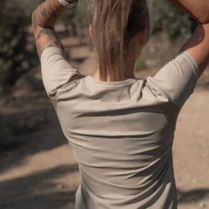 Rogelli CORE - damska koszulka sportowa beżowa - obrazek 10