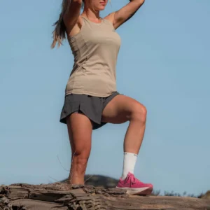 Rogelli CORE - damski podkoszulek sportowy beżowy - obrazek 6