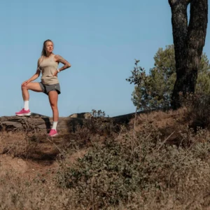 Rogelli CORE - damski podkoszulek sportowy beżowy - obrazek 8