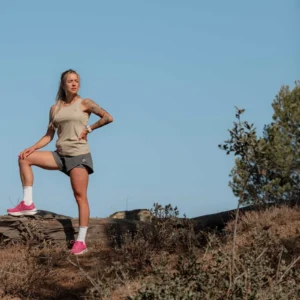 Rogelli CORE - damski podkoszulek sportowy beżowy - obrazek 9