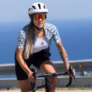 Rogelli ESSENTIAL GRAPHIC - damska koszulka rowerowa zielona - obrazek 11