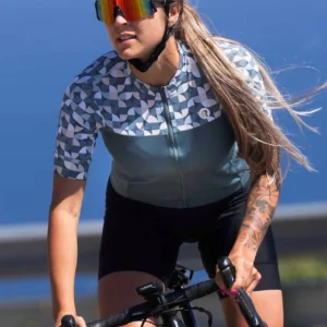 Rogelli ESSENTIAL GRAPHIC - damska koszulka rowerowa zielona - obrazek 12