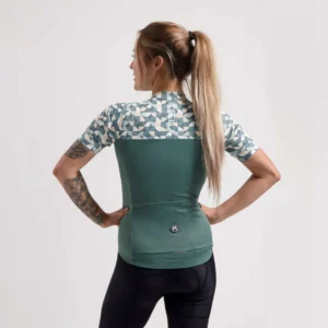 Rogelli ESSENTIAL GRAPHIC - damska koszulka rowerowa zielona - obrazek 4