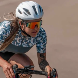 Rogelli ESSENTIAL GRAPHIC - damska koszulka rowerowa zielona - obrazek 6