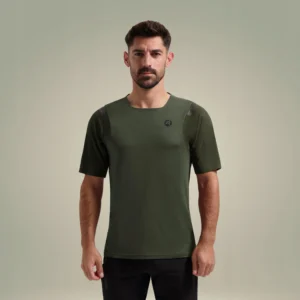 Rogelli MTB ADVNTR DISTANCE - męska koszulka rowerowa zielona - obrazek 3