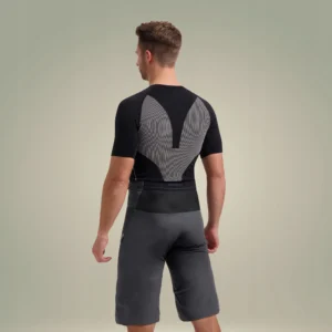 Rogelli ADVNTR DISTANCE - męskie bermudy rowerowe DWR grafitowe - obrazek 6