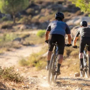 Rogelli ADVNTR DISTANCE - męskie bermudy rowerowe DWR czarne - obrazek 14